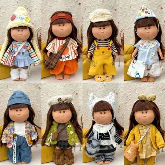 Spanish Mia potato doll clothes 24 cm mia doll dress-up fat suit complete set of plush dress