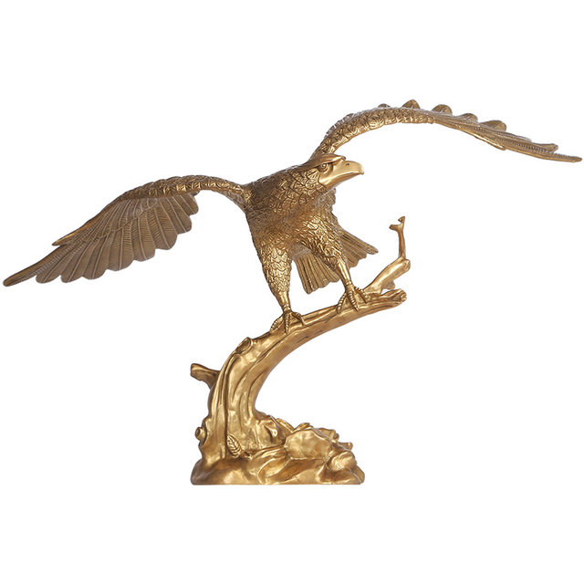Bronze Eagle Display Eagle Dapeng Show Wing and Copper Decoration Home ...