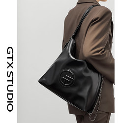 Gutianxi】Genuine Leather Niche Tote Bag, Small Size, Large Capacity, High-End Feel, Hobo Style, Commuter Travel Backpack