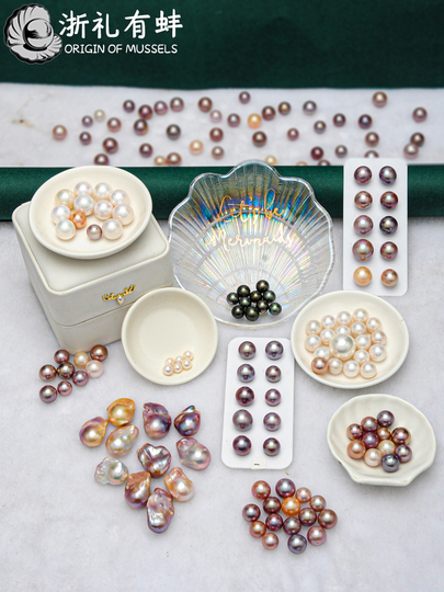 淡水真珠ムール貝 - DIYジュエリー用の生きた川ガキ