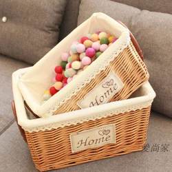 Rattan and Wicker Storage Baskets, Home Desktop Toy Storage Boxes, Snack Rattan Baskets, Woven Storage Baskets, Bamboo Weaving