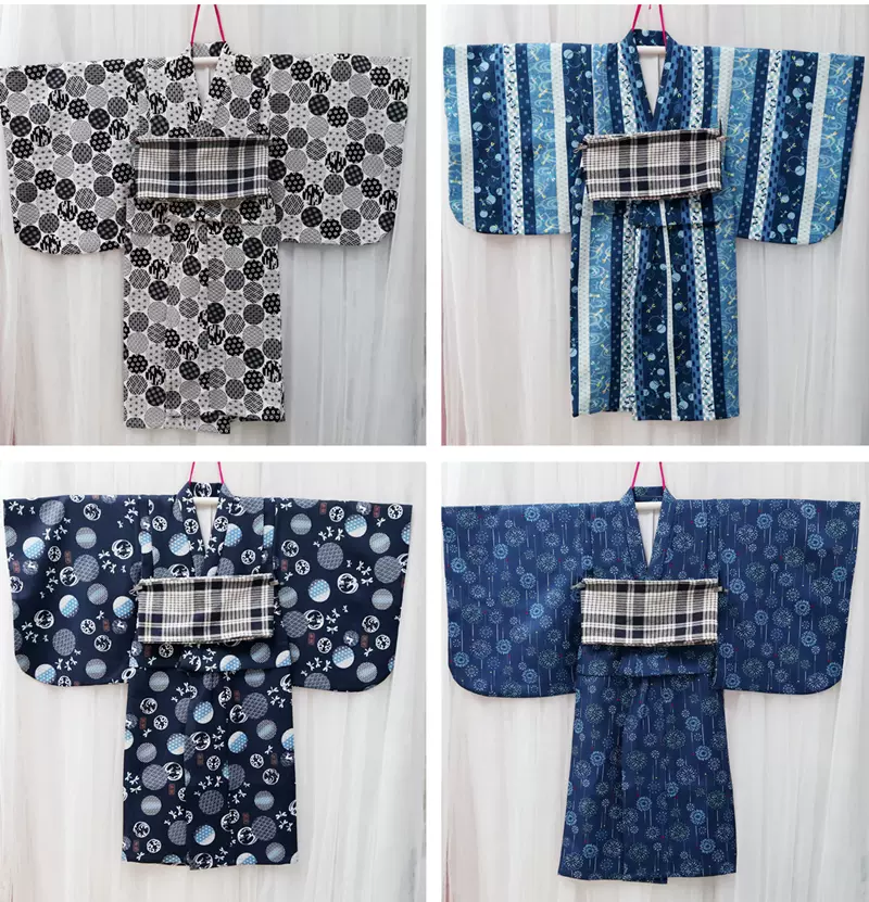 包邮日本男儿童正装振袖和服防皱免熨烫日系和风童装浴衣-Taobao