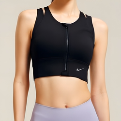 Outlet Discount Sports Vest Women's Underwear Shockproof Zipper Yoga Big Bust High-Intensity Bra Fitness Top