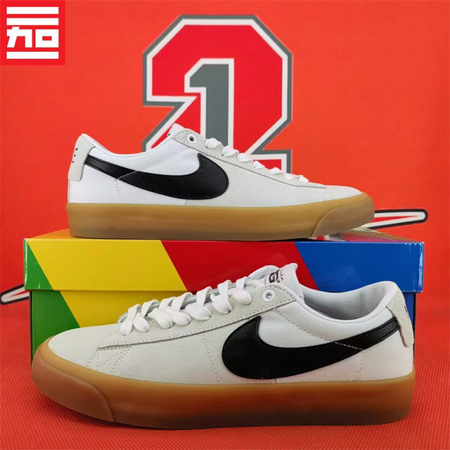 Nike Nike SB Blazer Zoom men's and women's casual air cushion low-top skate shoes DC7695-100-002
