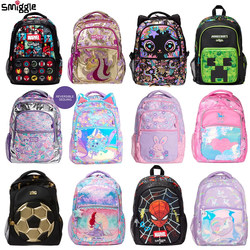 Australian Smiggle Schoolbags for Primary School Students, Boys and Girls, Large-Capacity Lightweight Backpacks