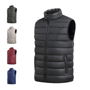
New down cotton vest for men's thickened warm vest vest vest for shoulders large size young, middle-aged and elderly cotton vest