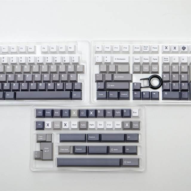 Keycap Only]Retro Hollow Russian Keycap 145 Keys Cherry Profile PBT Sublimation Keycaps For