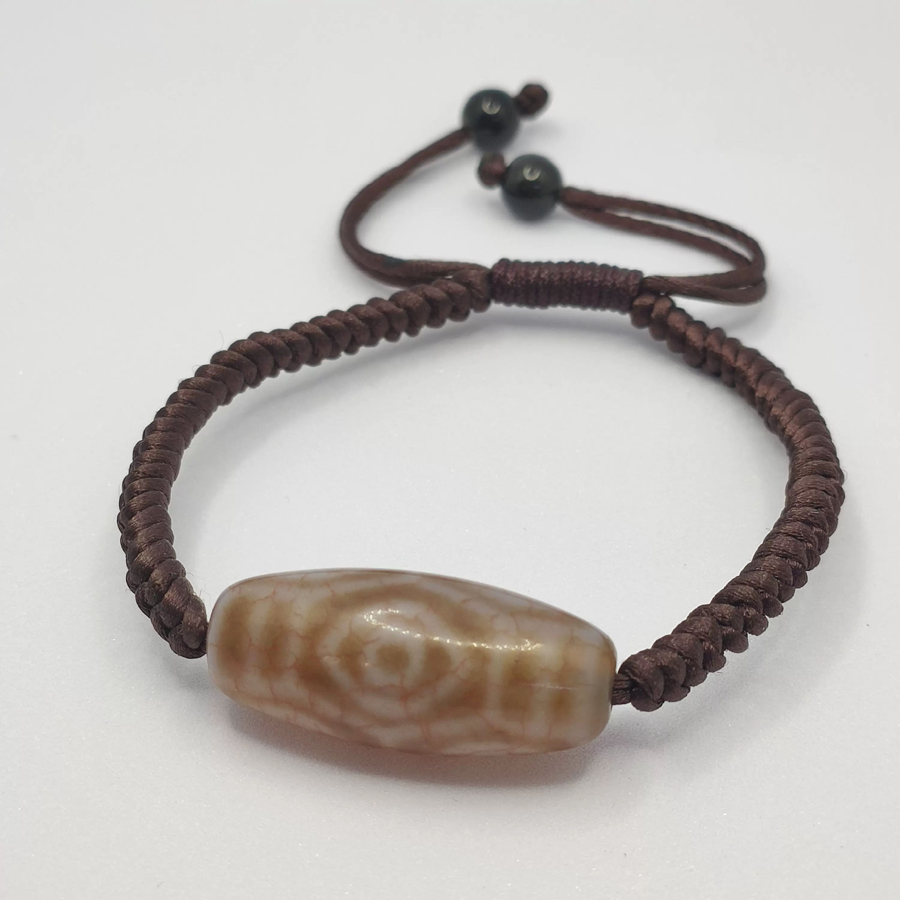 天玛西藏天珠三眼龟甲卍如意莲花双虎牙玛瑙玉髓老料手链米珠配珠