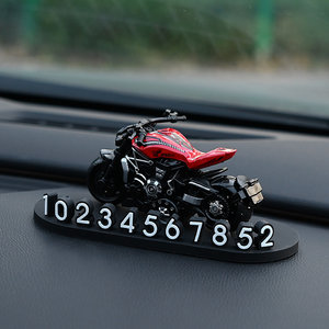 
Creative high-end car temporary parking number plate car three-dimensional car moving telephone plate personalized interior ornaments