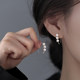 99 sterling silver pearl earrings 2025 new hot earrings high-end earrings niche women's light luxury