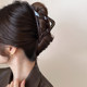 Simple and versatile geometric hollow triangle large hair clip for women fashion high-end hair clip niche shark clip