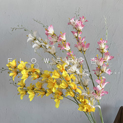 Artificial flower dancing orchid artificial flower floral arrangement living room table decoration bouquet flower arrangement 3-pronged tiger orchid foreign trade