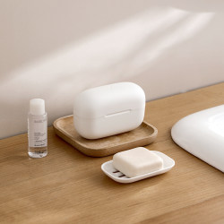 Portable sealed drain soap storage box
