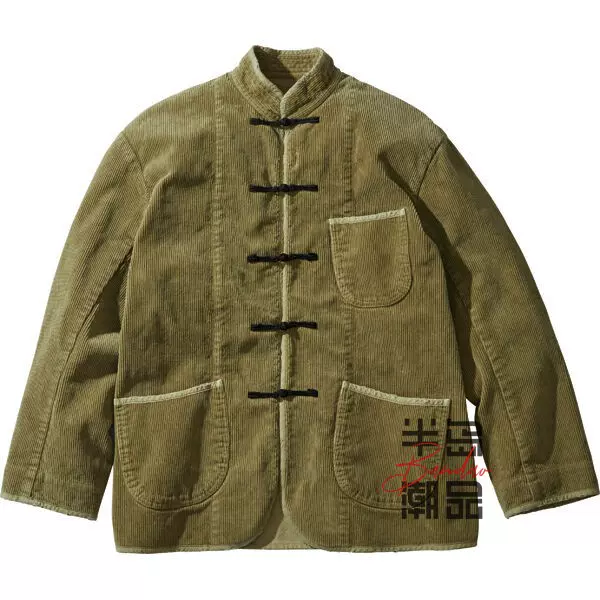 PORTER CLASSIC CORDUROY CHINESE JACKET灯芯绒中式夹克外套23AW-Taobao