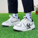 # Spot MLB Chunky liner retro black sneakers for men and women thick sole increased beige 3ASXCMN4N