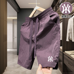 Summer New Style ins American-Style Mid-Length Quick-Dry Men's Shorts Embroidered Men's Five-Point Shorts Couple Beach Shorts Casual