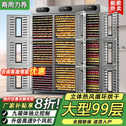 Large Commercial Dryer for Food, Fruits, Mango, Kiwi, Medicinal Herbs, Mushrooms, Chili Peppers, Bamboo Shoots Air Dryer