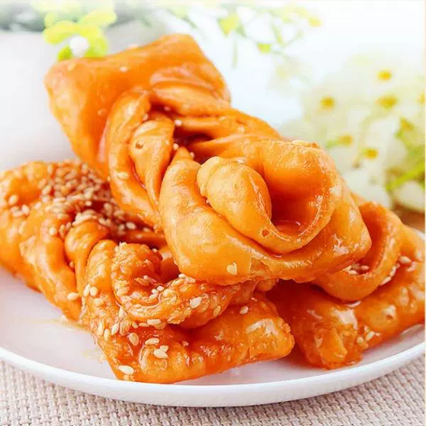 台湾食品蜂蜜黑糖大麻花卷酥脆饼干办公休闲零食传统小吃点心