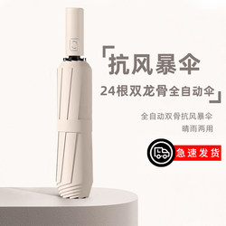 Fully Automatic Umbrella for Men, Dual-Use for Sun and Rain, Large Folding Sun Umbrella for Women, Storm-Resistant Special Umbrella, Sunshade Umbrella