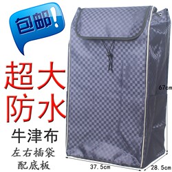 Large capacity waterproof Oxford cloth shopping cart grocery shopping small pull cart bag trolley bag trailer bag folding portable