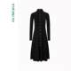 [Same style in the counter] Yifini/Yifei round neck long sleeve knitted dress for women's fashionable and versatile wool skirt winter new