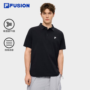 
Quick-drying cool top FILA FUSION men's 2026 summer new moisture-absorbent knitted short-sleeved POLO shirt