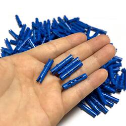 Compatible with a high-tech 6558 small particle technology building block blue spare parts 13 long two-end bolt friction tight pin weighing