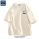 GENIOLAMODE short-sleeved summer men's 2025 new pure cotton boy simple loose quick-drying men's T-shirt white
