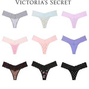 Genuine Spot Victoria's Secret Mornsy Moder Cotton Wide Bud Border Sexy Low Low Tanes
