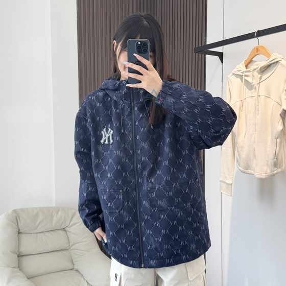 
MLB men's and women's couple models 25 autumn fashion casual sports windproof hooded jacket jacket 3AWJM0554