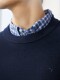 Seven brand men's round neck sweater men's 2025 spring and autumn new fashionable casual machine-washable knitted sweater