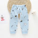 Baby autumn pants pure cotton spring new babies open crotch pants autumn and winter single -piece pajamas pants pants pants and children leggings
