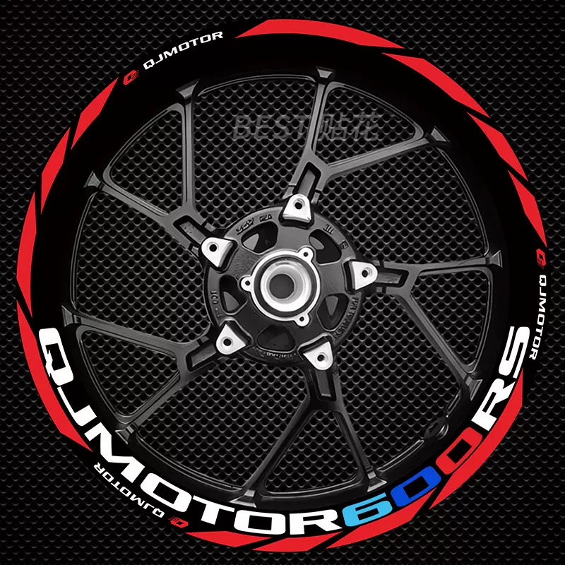 圈圈 袁　 适用川崎ZX4RR ZX4R反光轮毂贴改装轮圈贴纸轮毂钢圈装饰贴花配件