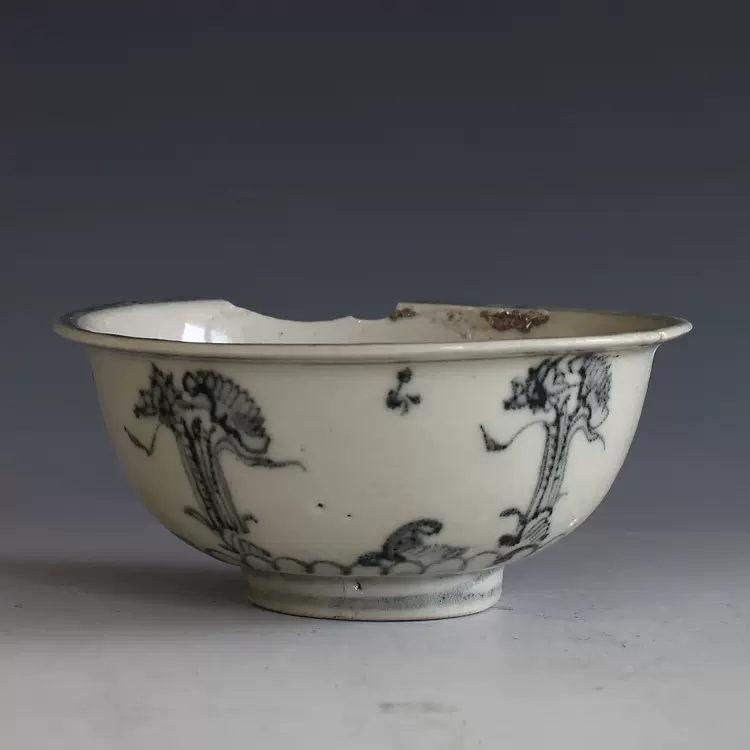 中国明時代末期清時代早期染付大碗 中国明時代末期清時代早期染付大碗 Yahoo!オークション -「明代