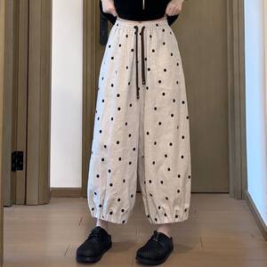
Harem Pants Women's 2025 Summer Korean New Style Loose Slim Large Size Casual Nine-point Elastic Quick-Drying Sport Pants