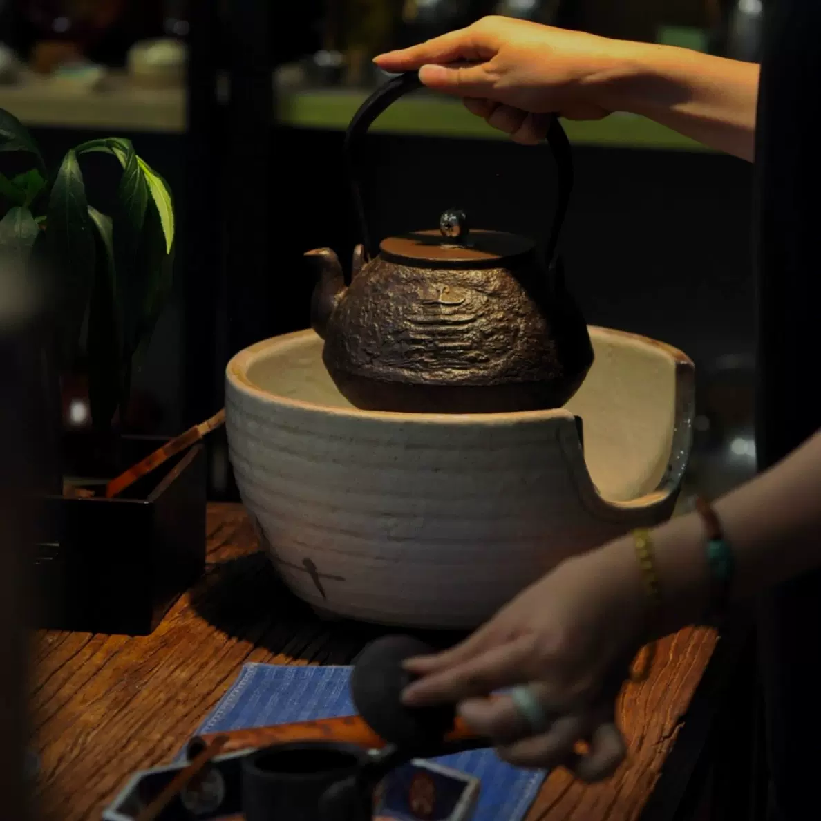 錫 器 間村自造 箱無し 茶入 錫 間村自造 箱無