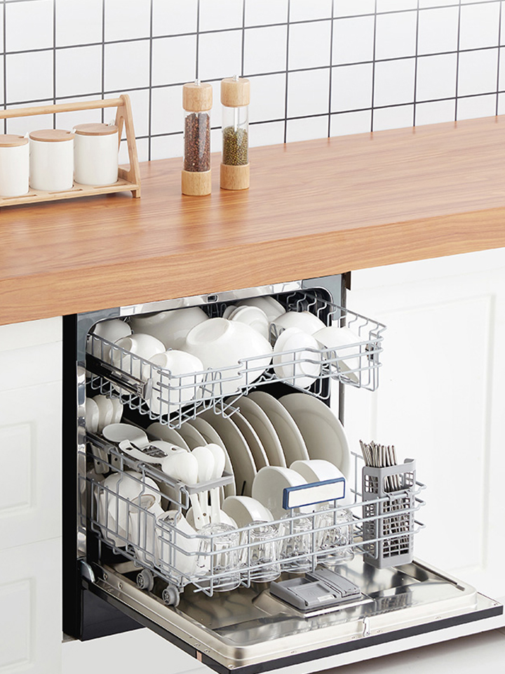 美的洗碗机全自动除菌消毒烘干一体刷碗机