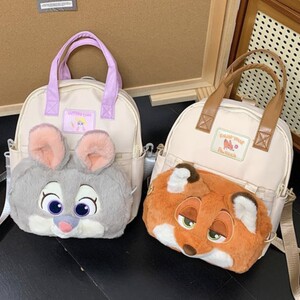 
Zootopia Nick Judy Backpack Cute Crossbody Rabbit Bag Doll Fox Children's Student Backpack