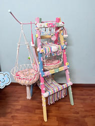 Finished Ladder Cat Climbing Frame DIY Cat House Vertical Household All-In-One Four-Season Universal Multi-Layer Sky-High Cat Stand