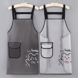 No-Wash Apron for Women, Waterproof and Oil-Proof for Home Kitchen Use, Catering-Specific Cooking Apron, 2025 New Style, Young Workwear