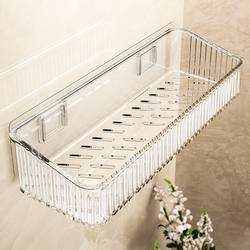 Acrylic Bathroom Storage Rack, No-Drill Wall-Mounted Washbasin Shelf, Wall-Mounted Cosmetics Storage Rack