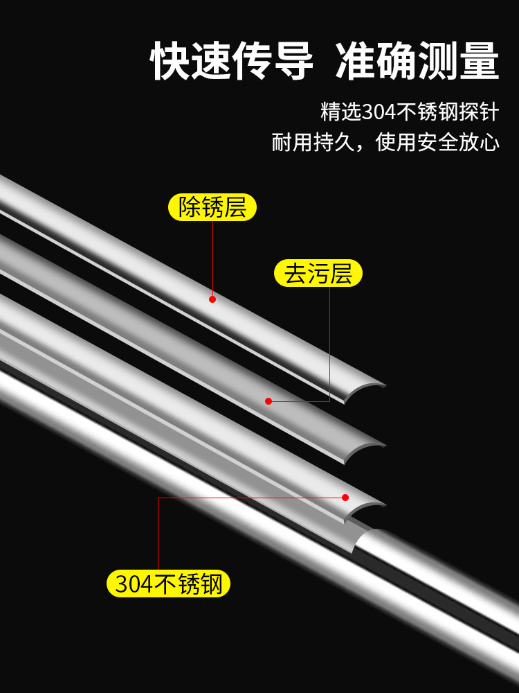 Termometro A Penna Acciaio Inox - Per Test Aria Condizionata Auto E Alimentari - Foto 4