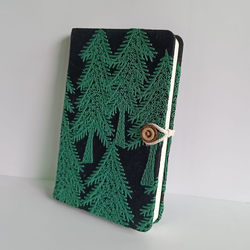 A5 Fabric Embroidered Notebook A6 Portable Notepad Student Record Notebook Blank Planner Diary