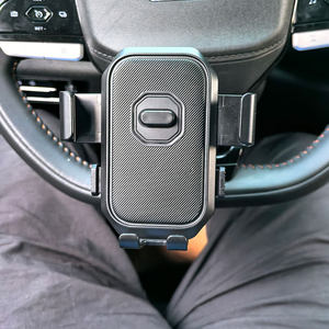 
Steering wheel mobile phone holder car horizontal and vertical screen 360 degree portable 2025 new style mobile phone holder for picking up babies and others
