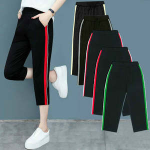 Casual pants Children Student Student Staff Pants Seven Pants Women's Pants Loose and Slim MM Elimonized Harren Pants
