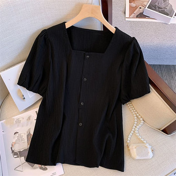 Fat mm300Jin [Jin equals 0.5 kg] loose and slim short-sleeved shirt for women
