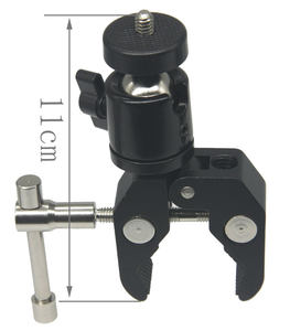 摄像配件 大号蟹钳夹+球形云台多功能大力夹 用于三脚架相机连接