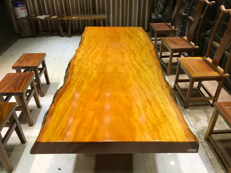 原木花梨茶桌面