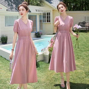 
Women's Clothing/Ladies' Boutique Dresses 2025 Summer Short Sleeve Polyamide Fiber (Nylon) 88% Polyurethane