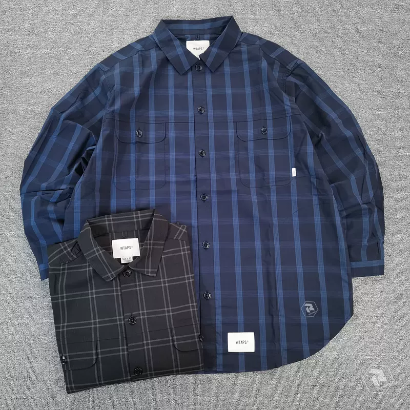 飄渺現貨WTAPS WCPO LS COPO TEXTILE CITYBOY格子襯衫外套男21SS-Taobao